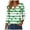 Light Green, variant on UngA St. Patrick's Day Shirts for Women 3/4 Sleeve Saint Patricks Day T-Shirt V Neck Lucky Irish Shamrock Graphic Tee Tops,Size L