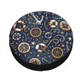 thumbnail image 3 of Easygdp Nautical Wheel Sun Guard, Spare Tire Cover,Universal Trailer Suv Truck Camper Travel,Easy To Install And Remove -16 Inch, 3 of 9