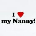 thumbnail image 2 of CafePress - I Love My Nanny! Infant Bodysuit - Baby Light Bodysuit, Size Newborn - 24 Months, 2 of 4
