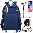 thumbnail image 3 of Mochila escolar USB para estudiantes adolescentes, para hombres y mujeres, de gran capacidad, para viajes y ocio, 3 of 6