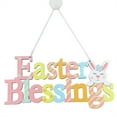 thumbnail image 2 of 1 Set Door Decorations Wood Rabbit Spring Letter Pattern Party Supply Easter Wreath Cute Eye-catching Doors Hangers Wreathes JM00292, 2 of 9