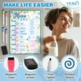 thumbnail image 2 of Magnetic Dry Erase Menu Board for Fridge, 16" x 12" Whiteboard Meal Planner by Yes4Quality, 2 of 9
