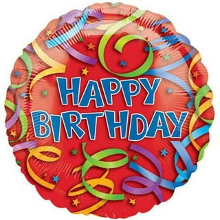 Loftus International A2-0264 18 in. Party Streamers Birthday Balloon