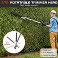 thumbnail image 6 of Floseru 5 in 1 Weed Eater Gas Powered, 52CC Gas Edge Trimmer Petrol Hedge Trimmer Chainsaw Brush Cutter 2-Stroke Lawn Mower Cordless Grass Shear Handheld Trimmers for Home Yard Lawn Care, 6 of 9