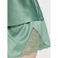 thumbnail image 7 of Joyspun Women’s Lace Trim Satin Cami and Shorts Set, Sizes S-3X, 7 of 7