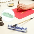 thumbnail image 6 of Uxcell Calligraphy Brush Holder, 2 Pack 4 Ports Ceramic Chinese Calligraphy Brush Rest, Green, 6 of 6