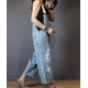 thumbnail image 3 of Mono YESNO para mujer, casual, holgado, vaquero de los años 90, azul claro, 3 of 6