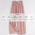 thumbnail image 4 of Asxite Womens Pajamas Pants Print Bow Drawstring Elastic Waist Loose Summer Sleepwear, 4 of 6