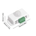 thumbnail image 4 of DC 12V 24V 6A PIR Sensor Interruptor Automático para Tira LED () Blanco, 4 of 4