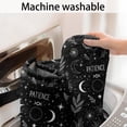 thumbnail image 5 of Black White Gothic Moon Flower Leaf Pattern Bathroom Rugs Mat,Non Slip Microfiber Bathroom Rug,Rubber Backing,Soft Bathroom Mats for Bathroom Floor,Tub and Shower,47x17in(120x43cm), 5 of 5