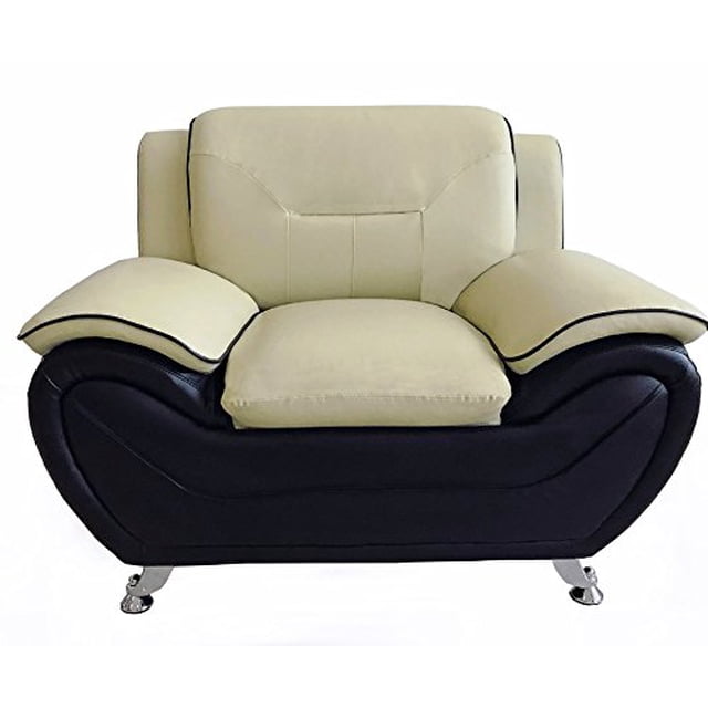 Meuble Conteneur Direct Michael Fauteuil Club, Camel/noir