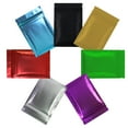 thumbnail image 2 of Zipper Lock Mylar Bag, Various Color 100pcs Smell Proof  Candies Snack  Storage Flat Aluminum Foil Packaging Ziplock Pouch (Matte Silver 100pcs,10x15cm(4x6in)), 2 of 7