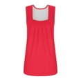 thumbnail image 5 of Weikingp Womens Loose Tank Tops Tank Tops For Women 2024 Sleeveless Tops For Women Long Tank Tops For Women Summer Tops For Teens Trendy Red 4XL, 5 of 9