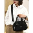 thumbnail image 2 of Frontwalk Women Handbags Large Capacity Crossbody Bags Adjustable Strap Portable Shoulder Bag Zipper Ladies Black, 2 of 6