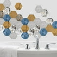 thumbnail image 4 of Waterproof Floor Stickers Pvc Tile Wall Stickers Bathroom Kitchen Living Room Children's Room Hexagonal Floor Stickers 10 Pieces 1 Set, 4 of 5