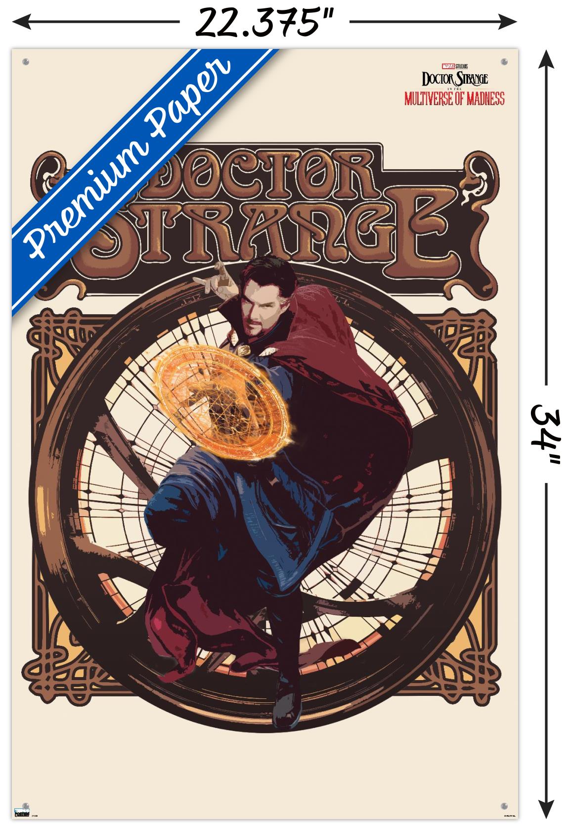 Marvel Doctor Strange in the Multiverse of Madness - Solo Wall Poster with Pushpins, 22.375" x 34"