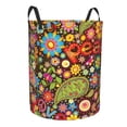 thumbnail image 2 of Daiia hippie Peace Love Laundry Hamper With Handles Large Storage Basket/Toy Organizer/Dirty Clothes Collapsible Waterproof For College Dorms, Bedroom,Bathroom, 2 of 8