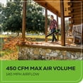 thumbnail image 5 of Greenworks 60V 450 CFM at 125 Mph Cordless Leaf Blower with 2.0Ah Battery & Charger 2414402, 5 of 15