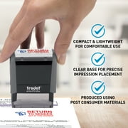 Trodat Stamp 4912 Office Printy with English RETURN TO SENDER Self-inking, Red and Blue Ink, Impression Size 3/4 x 1-7/8