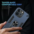 thumbnail image 2 of Allytechgroup iPhone 13 Pro Max Case Cover, Bumper Shockproof Case with Ring Holder Stand Compatible with Car Mount Premium PC and TPU Phone Case for iPhone 13 Pro Max, Navyblue, 2 of 7