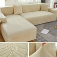 thumbnail image 1 of Waterproof Sofa Covers 1/2/3/4 Seats Jacquard Solid Couch Cover L Shaped Sofa Cover Protector Bench Covers, 1 of 7