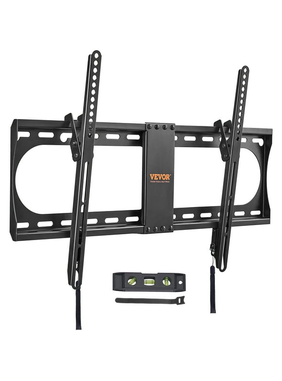 BENTISM Universal TV Wall Mount, Low Profile TV Mount Fits for Most 37-70 inch TVs, Tilt Wall Mount TV Brackets, Max 600x400mm, Holds up to 132 lbs