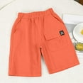 thumbnail image 6 of Xudanell Toddler Boy Shorts Children Summer Sports Cargo Pants Workwear Pants Boys Shorts Size 8, 6 of 7