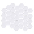 thumbnail image 1 of Etiqueta engomada hexagonal de la pared del espejo 3D DIY plástico acrílico liso superficie reflectivo autoadhesivo alto viscosidad multicolor plata Inevent HA047856-03B, 1 of 7