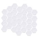 thumbnail image 1 of Etiqueta engomada hexagonal de la pared del espejo 3D DIY plástico acrílico liso superficie reflectivo autoadhesivo alto viscosidad multicolor plata Kearding HA047856-03B, 1 of 7