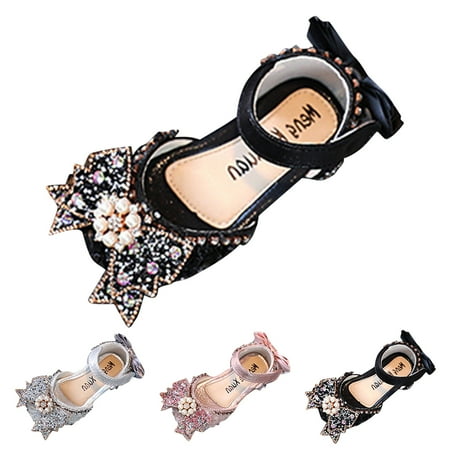 

Cathalem Girl Boots Size 5 Fashion Spring And Summer Girls Dress Shoes Dance Performance Shoes Pearl Boots for Toddler Girls Pink 9.5 Years