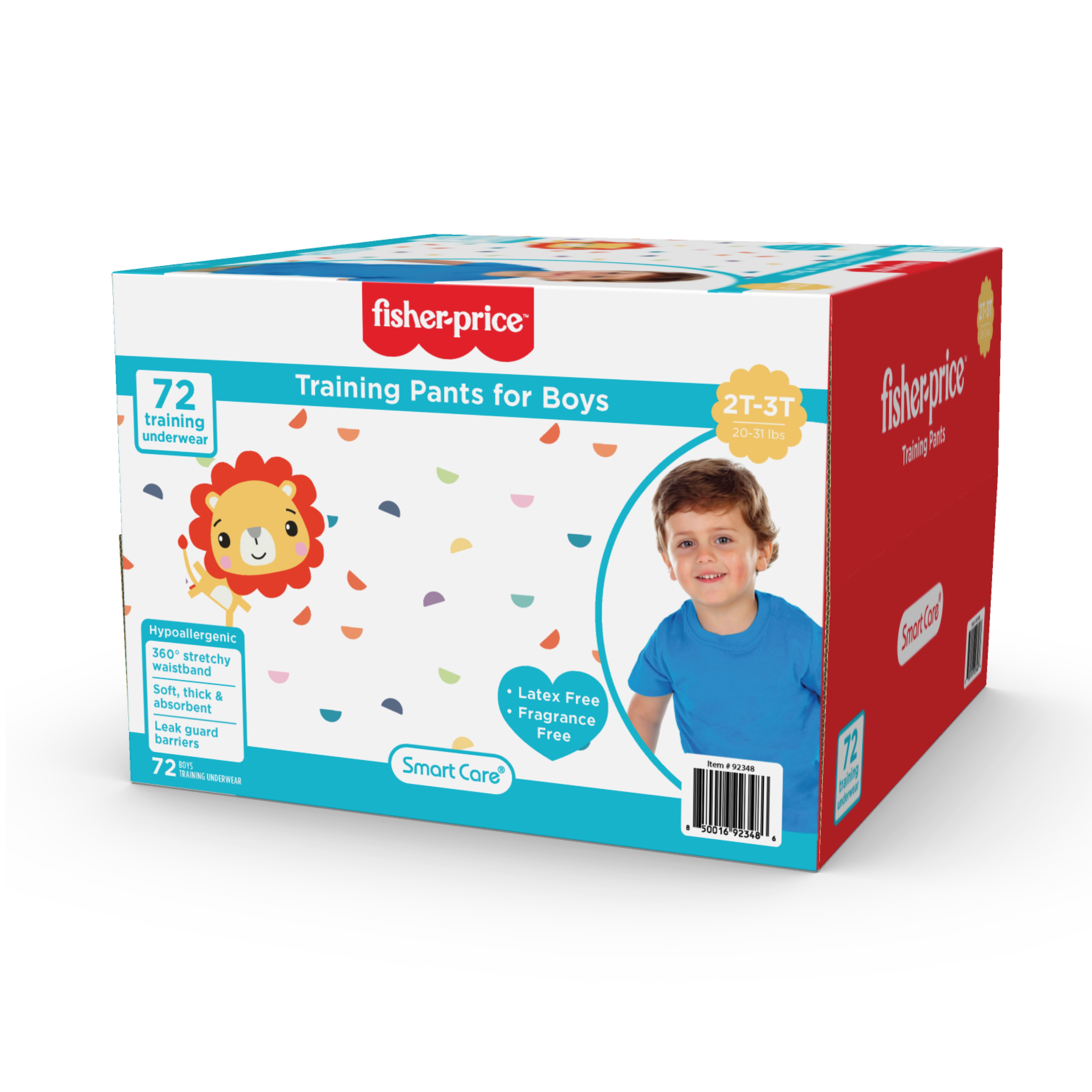 Fisher-Price Boys Pull-up Potty Training Pants, 2T-3T, 72 Count
