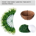 thumbnail image 3 of Artificial Fake Hanging Flowers Plants Baskets for Outdoor Outside Summer Decoration, Faux Silk White Morning Glory in Planter UV Resistant Realistic for Home Porch Patio Balcony Garden Yard, 3 of 6