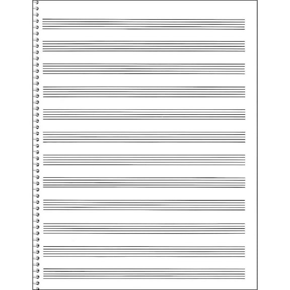 Music Sales Passantino Spiral Book #85 96 Pages, 12 Stave, 9 X 12