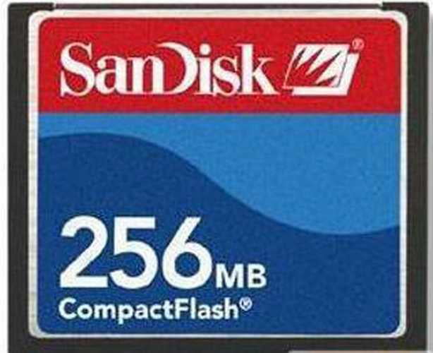 SanDisk Ultra II 256MB compact flash card made in 2003. 