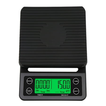 

Accurate Electric Kitchen Scale Coffee Scale with Timer High- Kitchen Scale Mini Electronic Platform Scale Food Weighing Scale