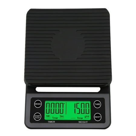 

Accurate Electric Kitchen Scale Coffee Scale with Timer High- Kitchen Scale Mini Electronic Platform Scale Food Weighing Scale