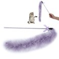 thumbnail image 4 of Juguete Teaser Para Gatos, Juguetes Teaser De Plumas De Gato Brillantes Con Campana Para Jugar Al Ejercicio Chase Para Gatos De Interior Gatito ANGGREK Otros, 4 of 8
