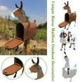thumbnail image 3 of Large Iron Mailbox - Rust-Resistant, All-Metal Design, Ideal for Home or Outdoor Decor, 3 of 8