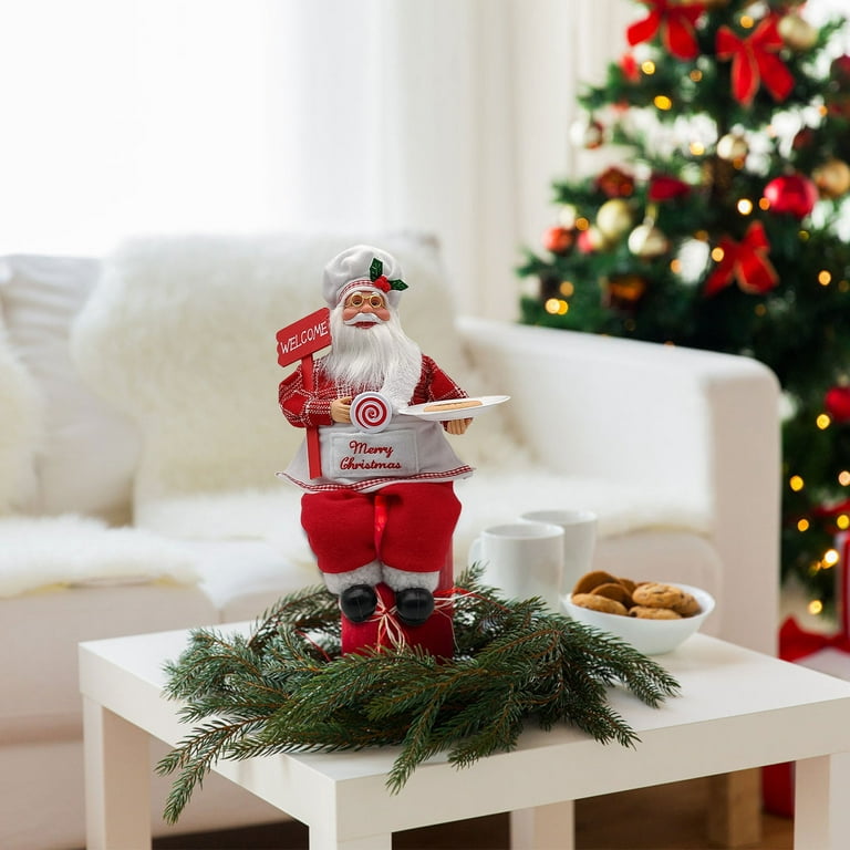 Thsue Christmas Decorations Santa Claus Figurines Doll ...