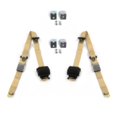 thumbnail image 1 of Jeep Commando 1966-1973 Airplane 3 Point Tan Retractable Bucket Seat Belt Kit with Bracketry - 2 Belts, 1 of 1