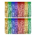 thumbnail image 2 of Dserhfy 1Pc/2Pcs Rainbow Wavy Table Skirt Metallic Tinsel Foil Fringe Streamers for Birthday Wedding Fiesta Party Decoration, 2 of 8