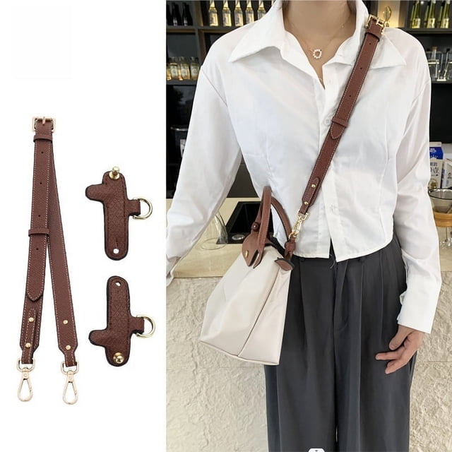 Bolso bandolera no perforado, bolso de mensajero de cuero con accesorios para bolsos DIY, compra individual