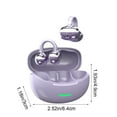 thumbnail image 3 of Auriculares Bluetooth de 5,4" con clip para la oreja, batería alta, baja latencia, cómodos de usar sin sentir, micrófono doble, reducción de ruido, auriculares Bluetooth de plástico de tipo abierto., 3 of 6