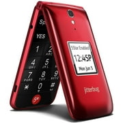 GreatCall Jitterbug Easy-to-Use Cell Phone for Seniors, Red