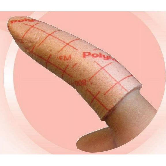 PolyMem Foam Dressing, 2.6 to 3.0 Inch Circumference Finger / Toe Non-Adhesive without Border NonSterile, Ferris Manufacturing, 4403 - Box of 6