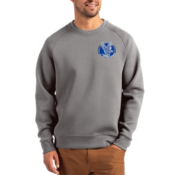 Men's Cutter & Buck Gray Air Force Falcons Roam Recycled Pullover