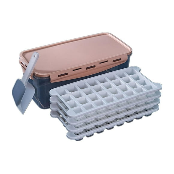 Molde para bandejas de hielo, caja de hielo de silicona para hacer cubitos de hielo congelados