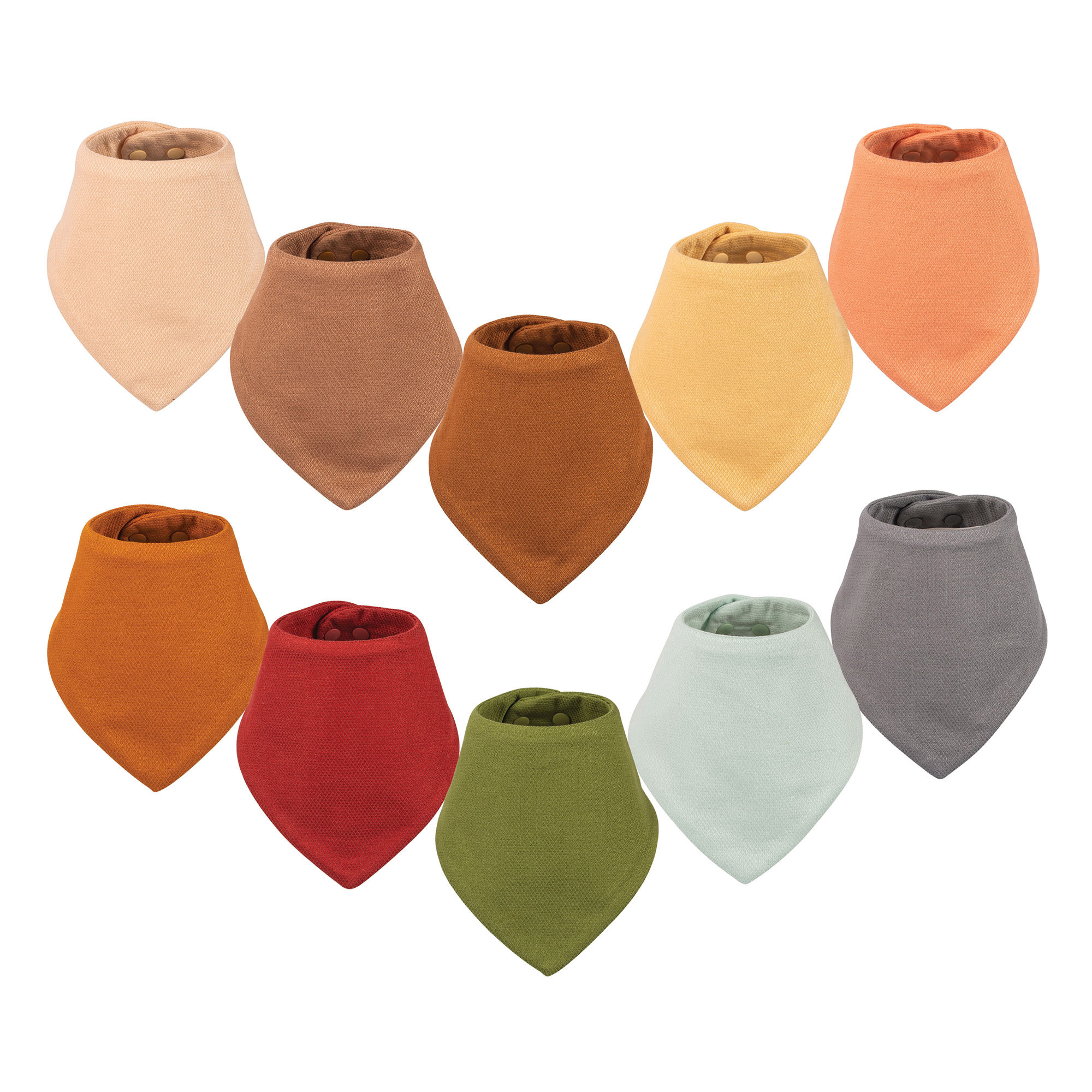 BANDANA BIBS 10PK P - FRENCH