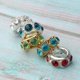 thumbnail image 5 of 5 Unids Rhinestone Metal Dreadlocks Beads Brillante cabellero Colgantes Decoración Para Mujeres Niñas Joyería De DIY Collar Que Hac Yinane Dreadlock Hair Beads, 5 of 8