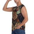 thumbnail image 3 of Balery Tree Meditating Golden Retriever Camisetas sin mangas para hombre, absorbe la humedad y protege contra el mal olor.-Medium, 3 of 7